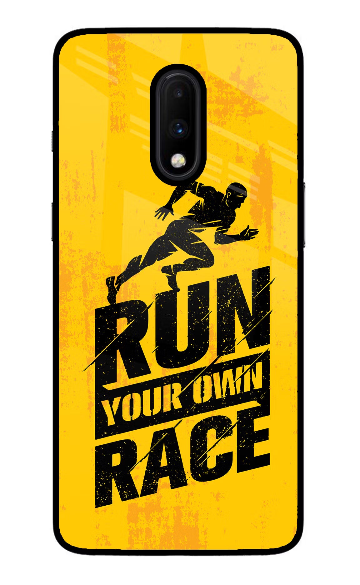 Run Your Own Race Oneplus 7 Glass Case