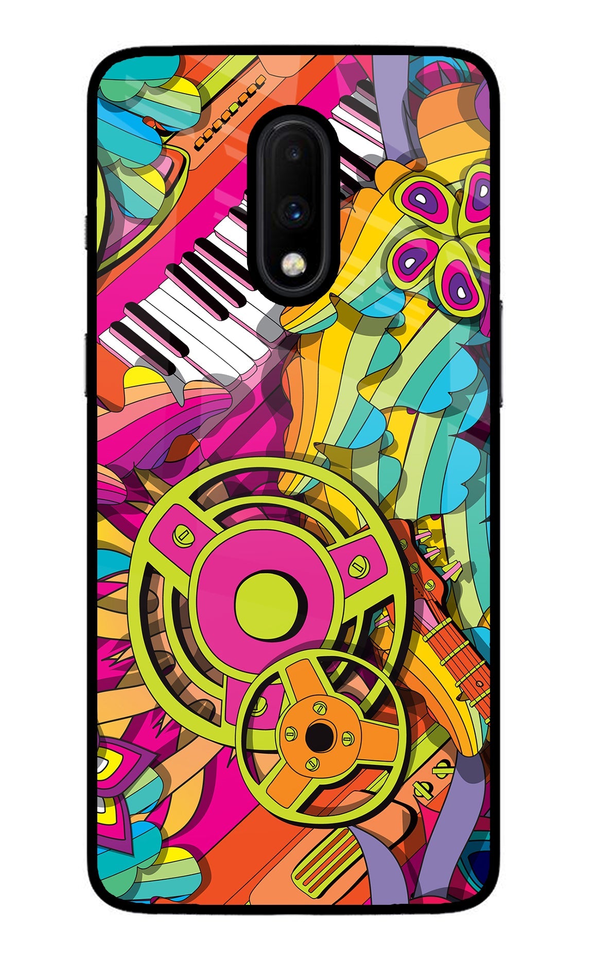 Music Doodle Oneplus 7 Glass Case