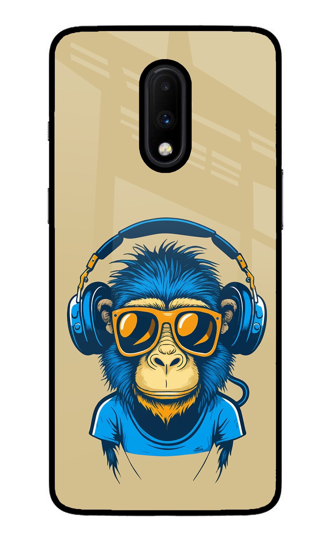 Monkey Headphone Oneplus 7 Back Cover