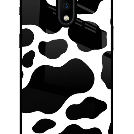 Cow Spots Oneplus 7 Glass Case