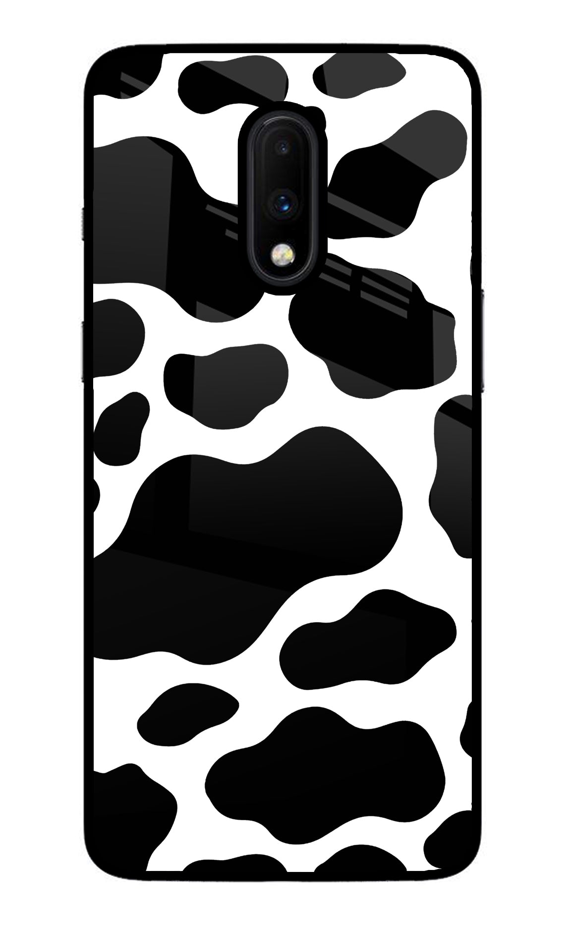 Cow Spots Oneplus 7 Glass Case