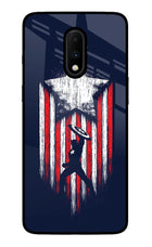 Captain America Marvel Art Oneplus 7 Glass Case
