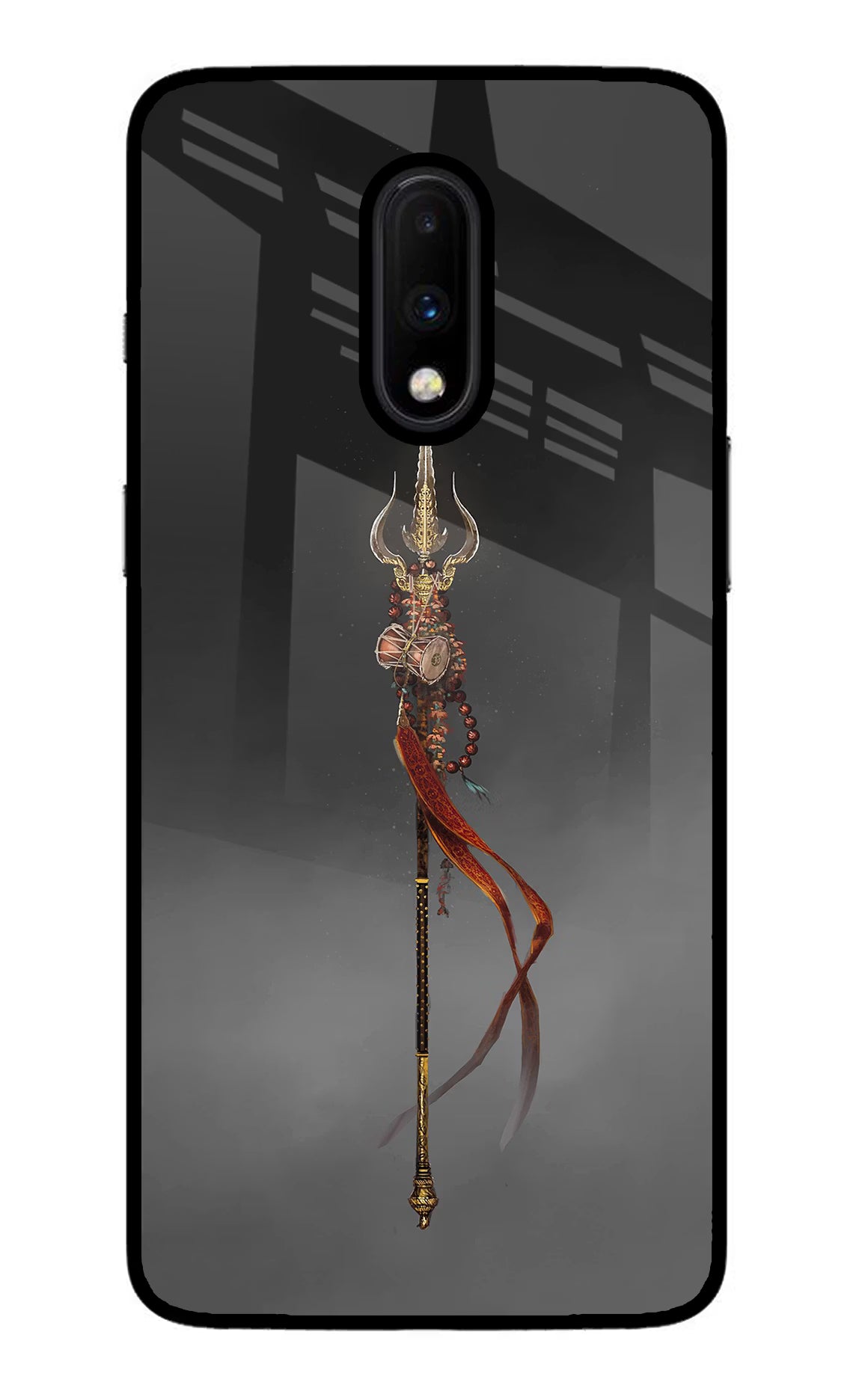 Shiv Trishul Oneplus 7 Glass Case Back Cover by Casekaro