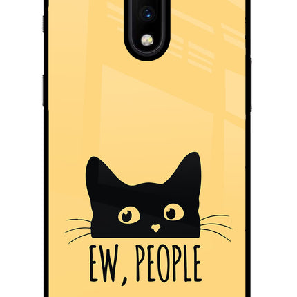 Ew People Catitude Oneplus 7 Glass Case