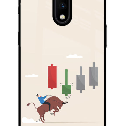 Bull Trading Momentum Oneplus 7 Glass Case