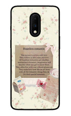 Hopeless Romantic Oneplus 7 Glass Case