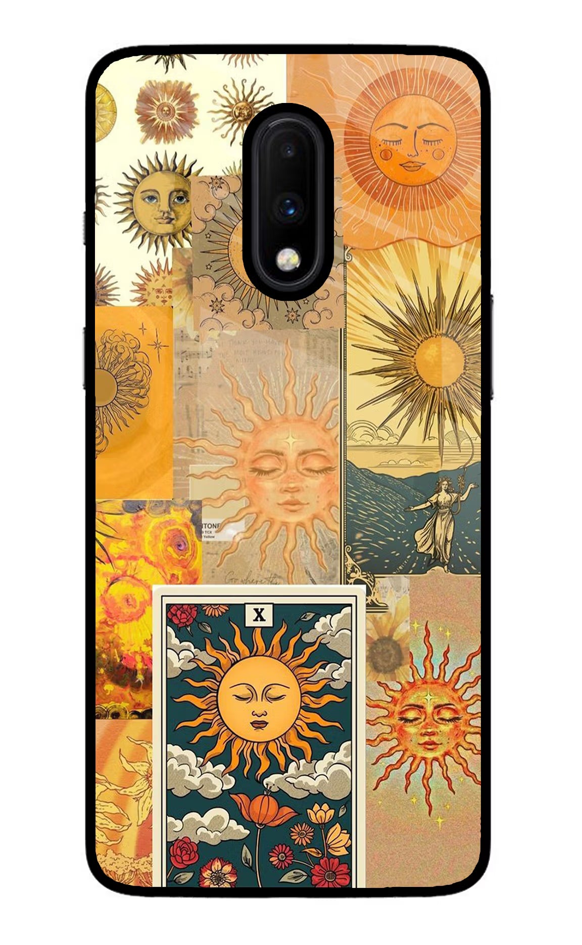 Sun Oneplus 7 Glass Case Back Cover by Casekaro