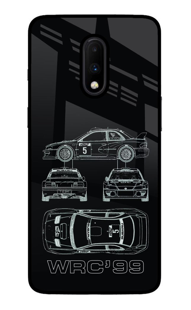WRC'99 Oneplus 7 Glass Case Back Cover by Casekaro