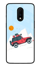 Mountain Trail Beast Oneplus 7 Glass Case
