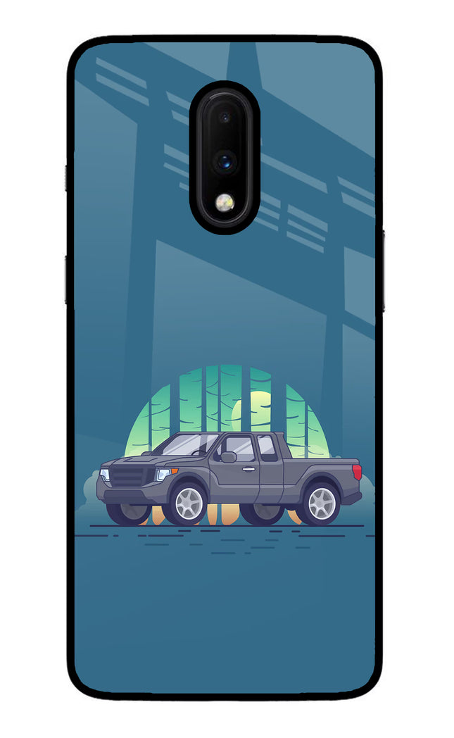 Retro Garage Vibe Oneplus 7 Glass Case