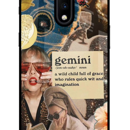 Gemini Zodiac Oneplus 7 Glass Case