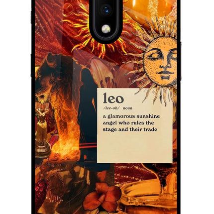 Leo Zodiac Oneplus 7 Glass Case