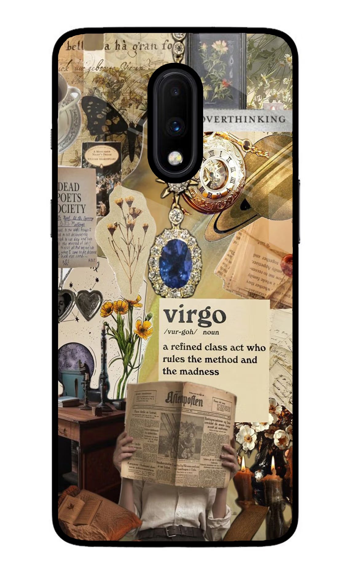 Virgo Zodiac Oneplus 7 Glass Case