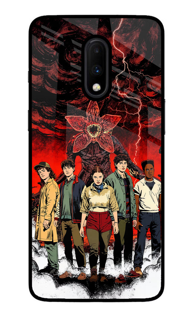Ordinary Things Characters Oneplus 7 Glass Case