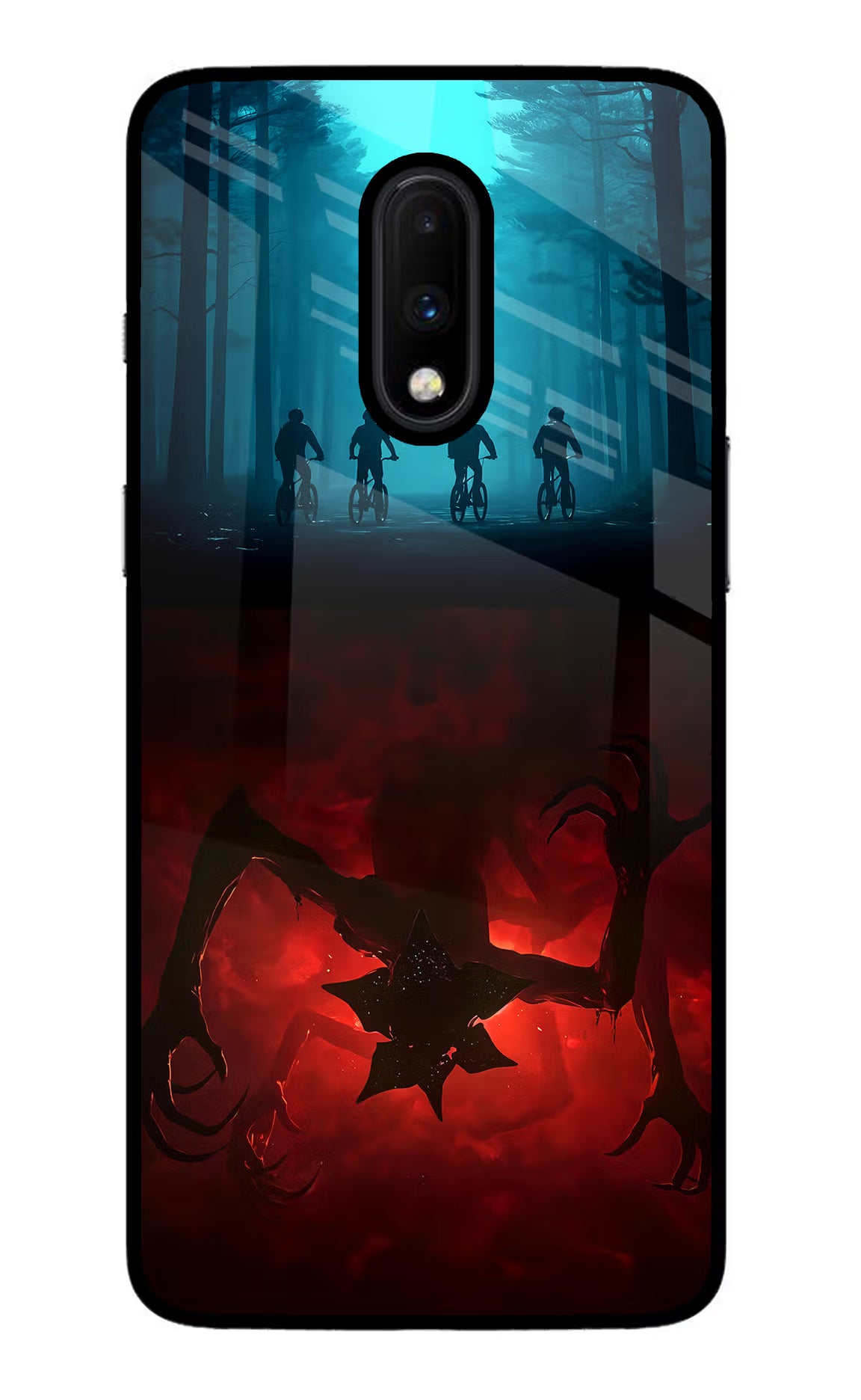Ordinary Things Downside Up Oneplus 7 Glass Case Back Cover by Casekaro
