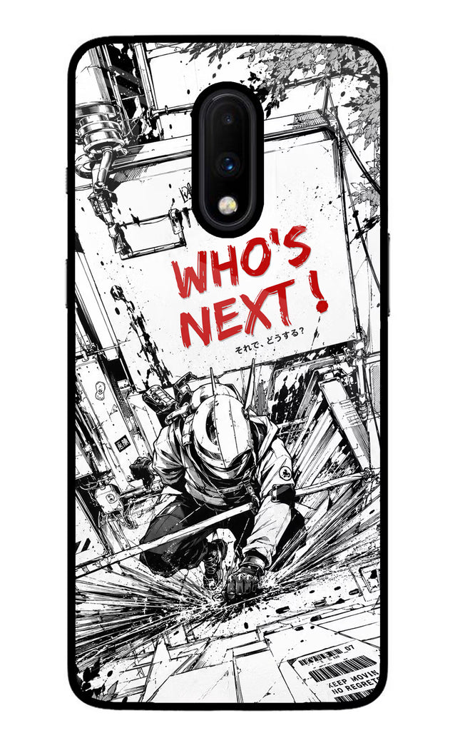 Who's Next Oneplus 7 Glass Case