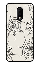 Spider Web Oneplus 7 Glass Case