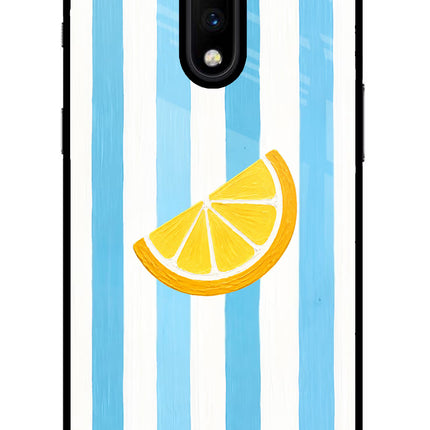 Summer Lemon Oneplus 7 Glass Case