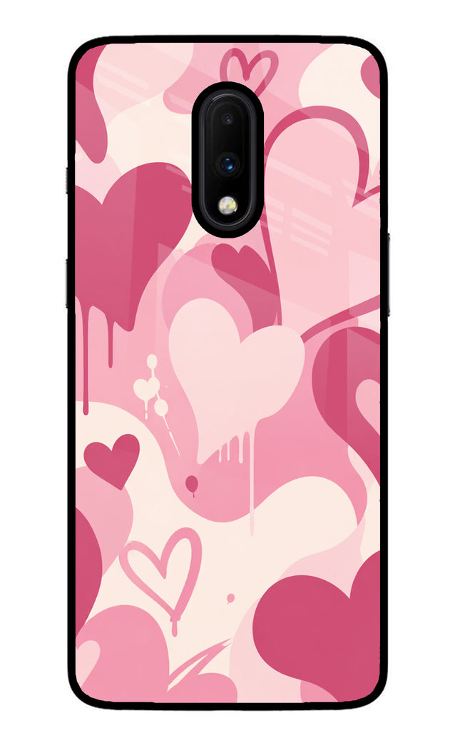 Hearty case Oneplus 7 Glass Case