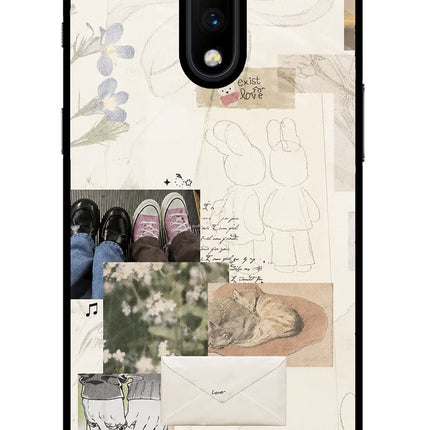 Soft Aesthetic Oneplus 7 Glass Case