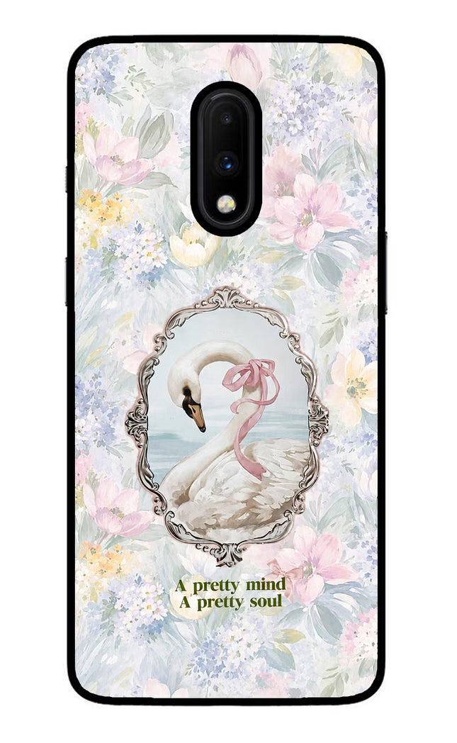 Pretty Mind Pretty Soul Oneplus 7 Glass Case