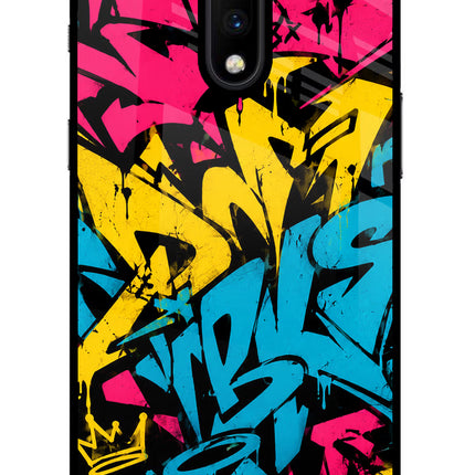 Graffiti Vibe Oneplus 7 Glass Case
