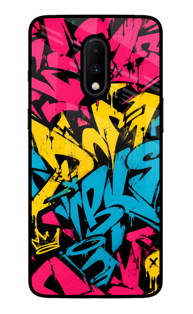 Graffiti Vibe Oneplus 7 Glass Case
