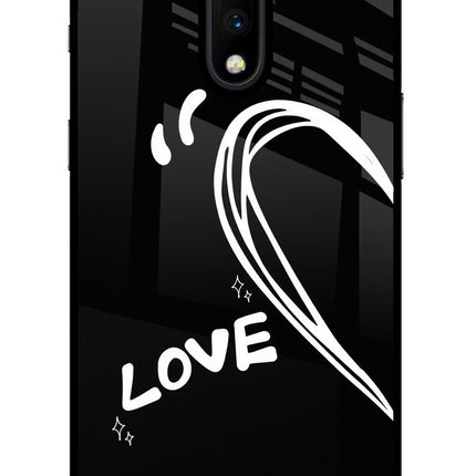 Love Line Oneplus 7 Glass Case