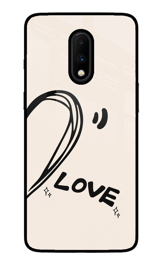 Soul Line Oneplus 7 Glass Case Back Cover by Casekaro