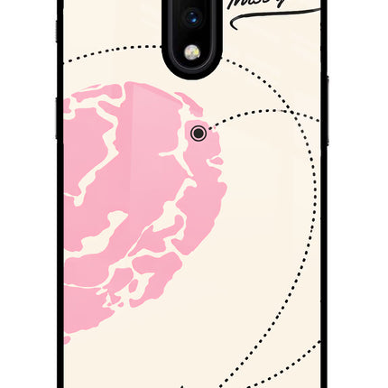 Miss Orbit Oneplus 7 Glass Case Back Cover by Casekaro