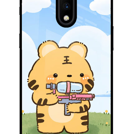 Tiger Treat Oneplus 7 Glass Case