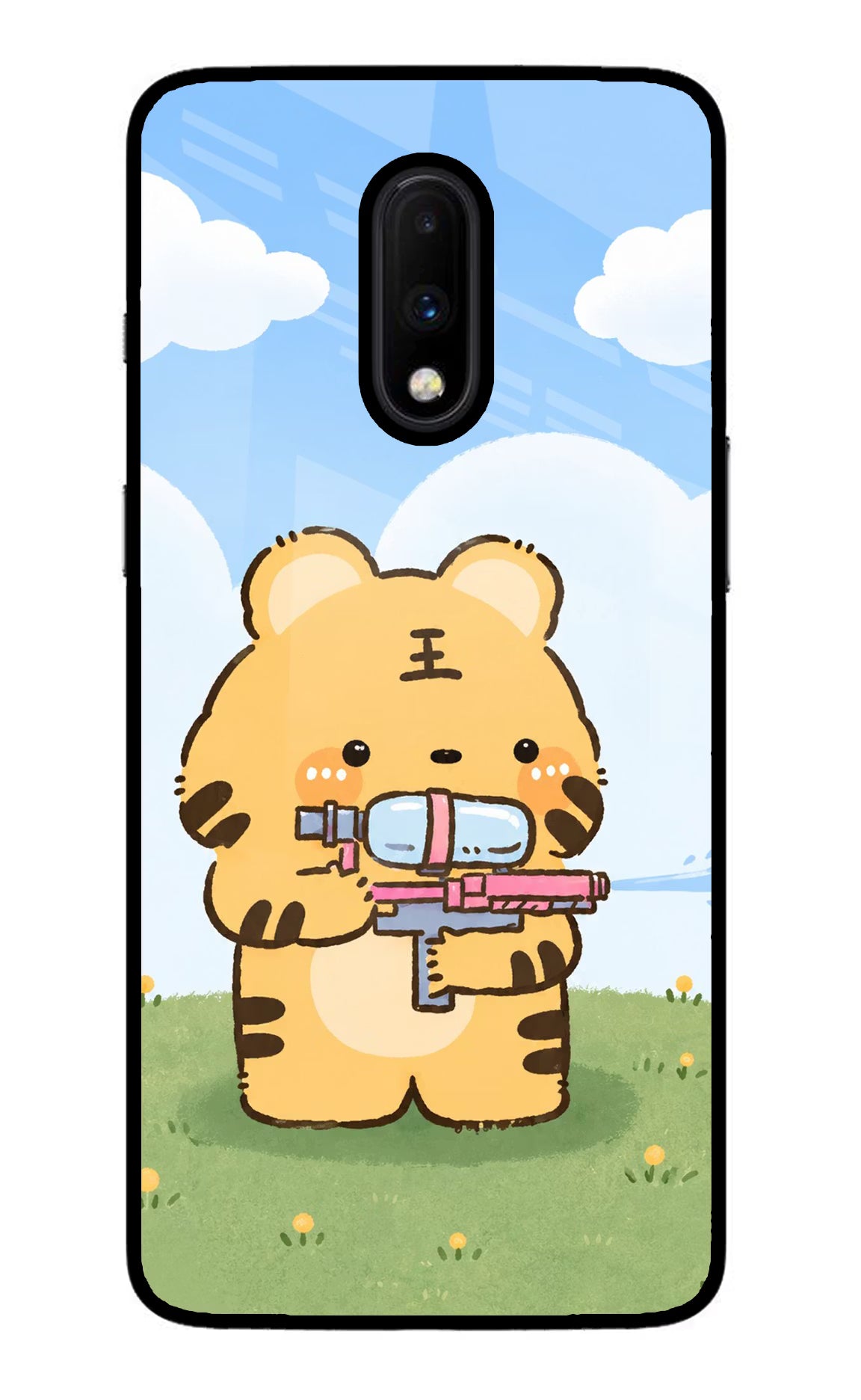 Tiger Treat Oneplus 7 Glass Case