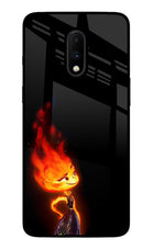Ember Flame Oneplus 7 Glass Case