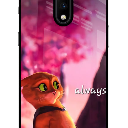 Always Cat Oneplus 7 Glass Case