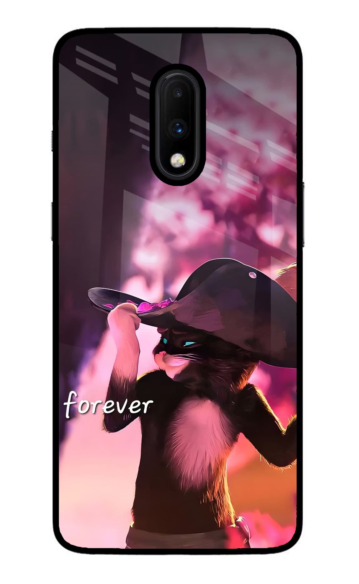 Forever Cat Oneplus 7 Glass Case