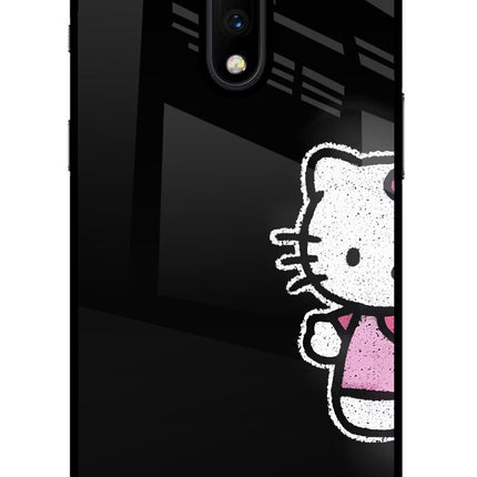 Kitty Charm Oneplus 7 Glass Case
