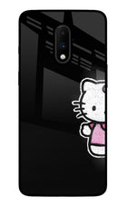 Kitty Charm Oneplus 7 Glass Case