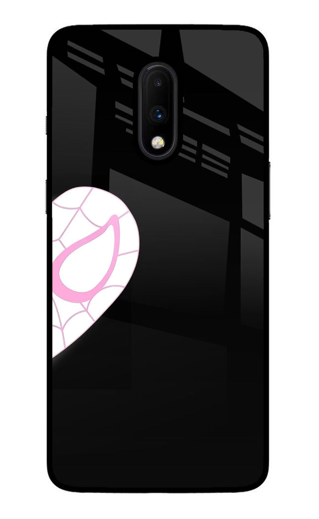 Gwen Mask Oneplus 7 Glass Case Back Cover by Casekaro