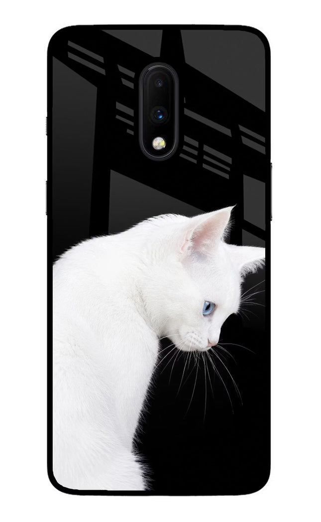 Snow Gaze Oneplus 7 Glass Case Back Cover by Casekaro