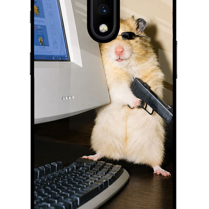 Hacker Hamster Oneplus 7 Glass Case