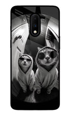 Hood Cats Oneplus 7 Glass Case