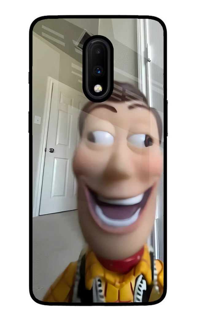 Side Eye Woody Oneplus 7 Glass Case