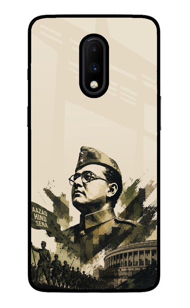 Netaji Rising Oneplus 7 Glass Case