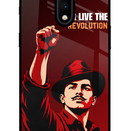 Bhagat Singh Revolution Oneplus 7 Glass Case