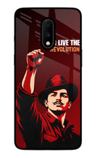 Bhagat Singh Revolution Oneplus 7 Glass Case