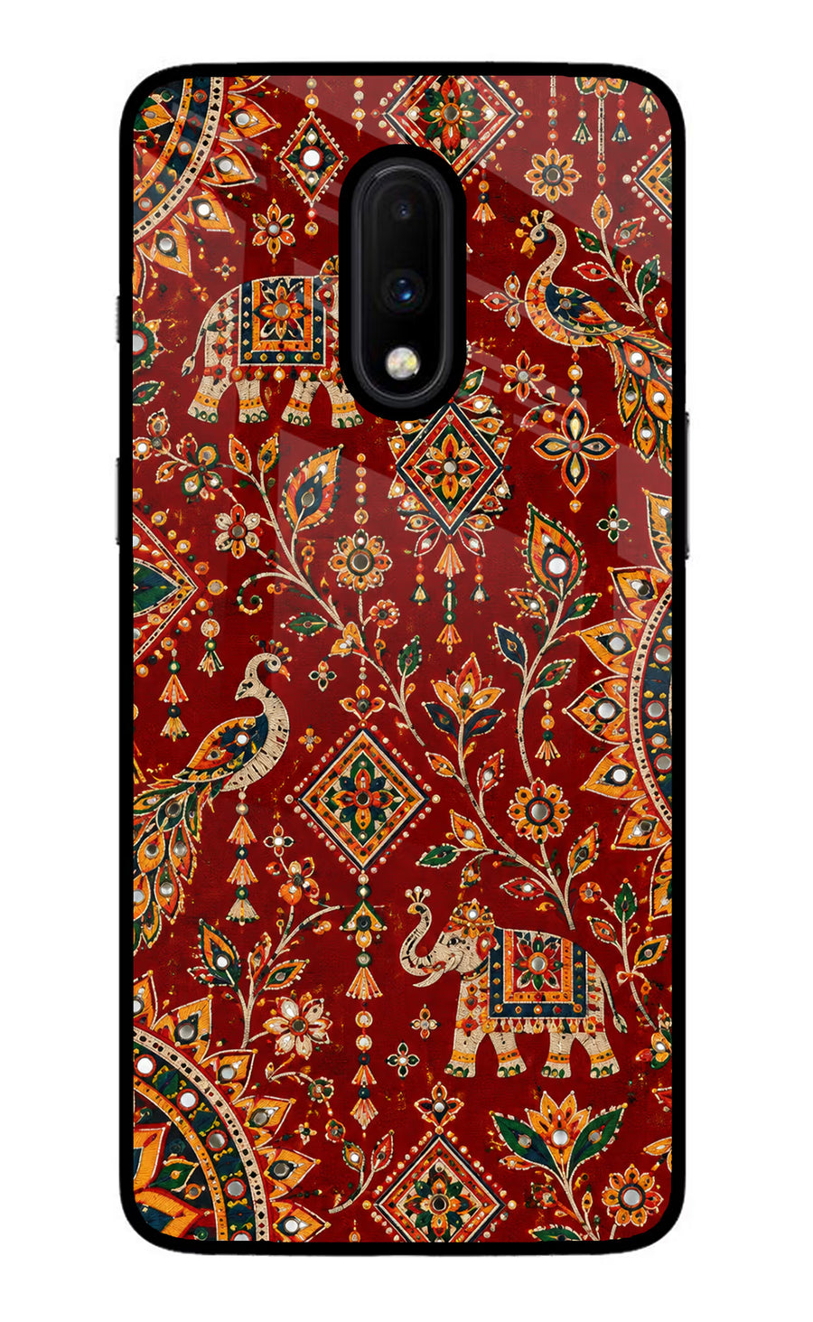 Laal Riwaaz Oneplus 7 Back Cover, Glass case