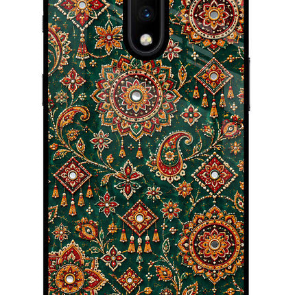 Green Pataka Oneplus 7 Glass Case