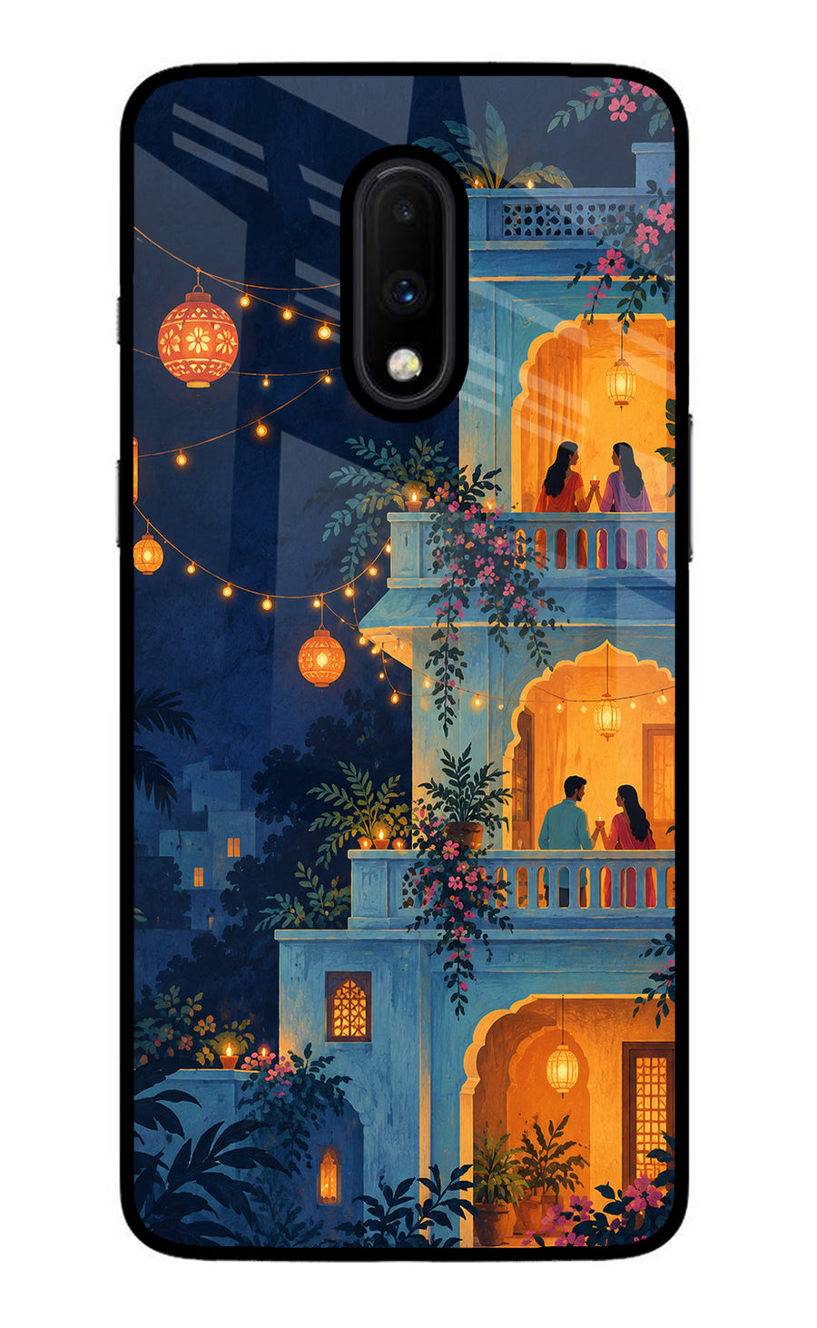 Balcony Glow Oneplus 7 Back Cover, Glass case