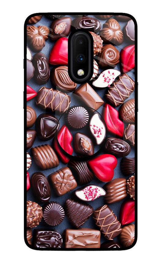 Chocolates Oneplus 7 Glass Case