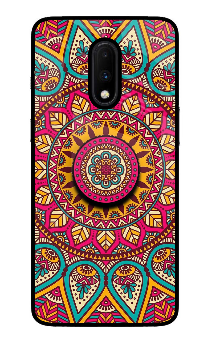 Mandala Oneplus 7 Pop Case, Glass case